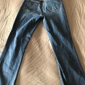Distressed cropped jeans size 27